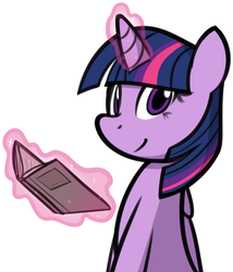 Size: 1218x1421 | Tagged: safe, artist:furrgroup, twilight sparkle, alicorn, pony, g4, book, cute, female, glowing horn, horn, levitation, looking at you, magic, mare, simple background, smiling, solo, telekinesis, twilight sparkle (alicorn), white background