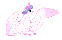 Size: 1448x932 | Tagged: safe, artist:buffyandbramble, princess flurry heart, g4, season 6, female, simple background, solo, tongue out, transparent background