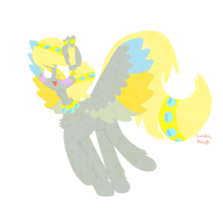 Size: 1008x1008 | Tagged: safe, artist:vanillaswirl6, derpy hooves, crystal pony, pony, g4, crystallized, female, simple background, solo, transparent background
