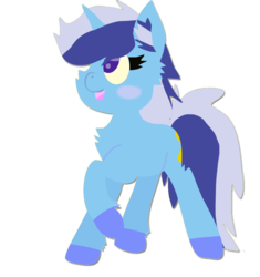 Size: 1152x1224 | Tagged: safe, artist:vanillaswirl6, minuette, pony, g4, blushing, chibi, female, open mouth, simple background, solo, transparent background