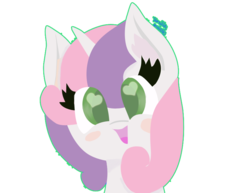 Size: 792x612 | Tagged: safe, artist:vanillaswirl6, sweetie belle, pony, g4, blushing, cute, female, heart eyes, open mouth, simple background, solo, transparent background, wingding eyes