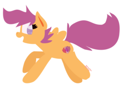 Size: 792x612 | Tagged: safe, artist:vanillaswirl6, scootaloo, pony, g4, cutie mark, female, open mouth, simple background, solo, the cmc's cutie marks, transparent background