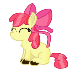 Size: 874x872 | Tagged: safe, artist:pastelhorses, apple bloom, g4, adorabloom, chest fluff, cute, ear fluff, female, simple background, solo, unshorn fetlocks, white background