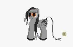 Size: 800x520 | Tagged: safe, artist:blunttongs, oc, oc only, object pony, original species, toaster pony, animated, bread, food, pixel art, plug, ponified, solo, toast, toaster, ungrounded socket