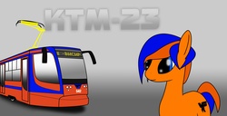 Size: 2560x1314 | Tagged: safe, artist:subway777, pony, ponified, solo, tram