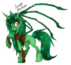Size: 2657x2416 | Tagged: safe, artist:scarlet-spectrum, oc, oc only, plant pony, high res, simple background, solo, transparent background