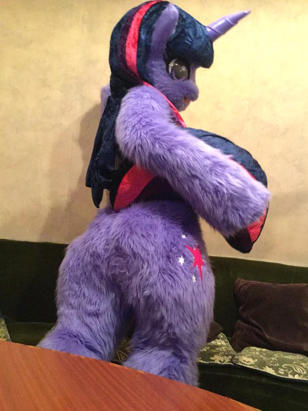 1059264 - safe, artist:tashiroyu, twilight sparkle, human, butt, fursuit,  irl, photo, twibutt - Derpibooru