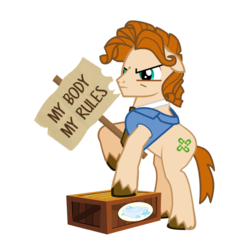 Size: 600x600 | Tagged: safe, oc, oc only, earth pony, pony, male, parody, soapbox, solo, stallion