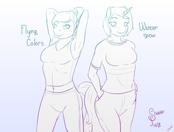 Size: 2100x1600 | Tagged: safe, artist:shatterfrost, derpibooru exclusive, oc, oc only, anthro, armpits
