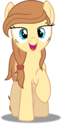 Size: 3242x6500 | Tagged: safe, artist:dashiesparkle, oc, oc only, oc:cream heart, pony, g4, .svg available, raised hoof, show accurate, simple background, solo, transparent background, vector