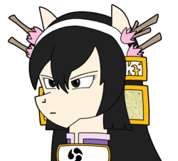 Size: 941x850 | Tagged: safe, artist:combatkaiser, zombie, female, ponified, saisei, samurai deeper kyo, simple background, tomoe gozen, transparent background