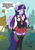 Size: 1820x2601 | Tagged: safe, artist:danmakuman, twilight sparkle, anthro, g4, bible black, blushing, clothes, dialogue, exclamation point, female, necktie, open mouth, school uniform, skirt, socks, solo, speech bubble, thigh highs, twilight sparkle (alicorn), wide eyes, zettai ryouiki