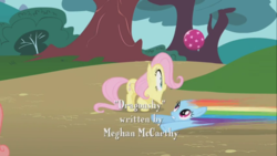 Size: 1366x768 | Tagged: safe, screencap, fluttershy, rainbow dash, pegasus, pony, dragonshy, g4, season 1, ball, female, great moments in animation, smear frame