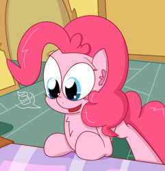 Size: 1280x1330 | Tagged: safe, artist:mr-degration, pinkie pie, g4, female, leaning, solo