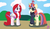 Size: 1750x998 | Tagged: safe, artist:starla-stroke94, idw, moondancer, pony, unicorn, g4, duality, duo, self ponidox