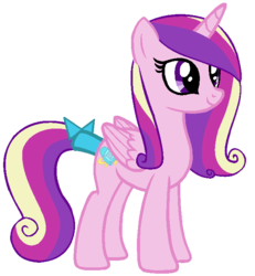 Size: 628x680 | Tagged: safe, artist:princesswaifu, princess cadance, g4, female, solo, younger