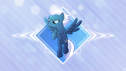 Size: 1920x1080 | Tagged: safe, artist:dashiesparkle, artist:fillynix-artz, night glider, pegasus, pony, g4, female, flying, mare, show accurate, smiling, solo, spread wings, vector, wallpaper, wings