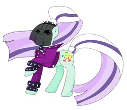 Size: 1200x1036 | Tagged: safe, artist:kriopastel, coloratura, earth pony, pony, g4, clothes, countess coloratura, female, jacket, leather jacket, mare, simple background, solo, spiked wristband, white background, wristband