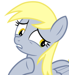 Size: 6592x7200 | Tagged: safe, artist:greenmachine987, derpy hooves, pegasus, pony, g4, my little pony: friendship is magic, slice of life (episode), absurd resolution, female, mare, simple background, solo, transparent background, vector, worried