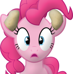 Size: 1784x1794 | Tagged: safe, pinkie pie, g4, female, food, potato, simple background, solo, transparent background