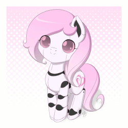 Size: 600x600 | Tagged: safe, artist:jdan-s, oc, oc only, oc:cyberia heart, pony, robot, robot pony, animated, cute, singing, smiling, solo