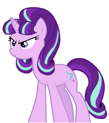 Size: 410x462 | Tagged: safe, edit, starlight glimmer, g4, double mane, female, solo