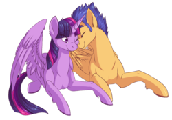 Size: 1152x801 | Tagged: safe, artist:fizzy-dog, flash sentry, twilight sparkle, alicorn, pony, g4, female, male, mare, nuzzling, ship:flashlight, shipping, straight, twilight sparkle (alicorn)