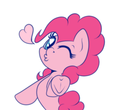 Size: 491x423 | Tagged: safe, artist:alazak, pinkie pie, earth pony, pony, g4, blowing a kiss, cute, diapinkes, duckface, female, heart, heart eyes, looking at you, mare, one eye closed, simple background, solo, transparent background, underhoof, wingding eyes, wink