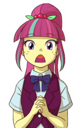 Size: 300x475 | Tagged: safe, artist:uotapo, edit, sour sweet, equestria girls, g4, my little pony equestria girls: friendship games, female, inverted mouth, solo