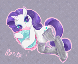 Size: 3056x2520 | Tagged: safe, artist:osawari64, rarity, g4, clothes, female, high res, socks, solo