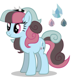 Size: 705x729 | Tagged: safe, artist:sunbusting, oc, oc only, oc:misty spinel, solo