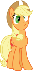 Size: 2386x5084 | Tagged: safe, artist:osipush, applejack, earth pony, pony, g4, alternate gender counterpart, female, simple background, solo, transparent background, vector