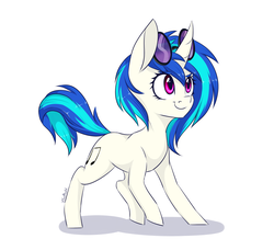 Size: 2300x2100 | Tagged: safe, artist:silbersternenlicht, dj pon-3, vinyl scratch, g4, female, high res, simple background, solo, white background