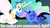 Size: 960x540 | Tagged: safe, edit, edited screencap, screencap, princess celestia, princess luna, friendship is magic, g4, my little pony: friendship is magic, castle of the royal pony sisters, image macro, meme, pink text, s1 luna