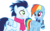 Size: 1024x635 | Tagged: safe, artist:sofialurax, rainbow dash, soarin', pony, g4, backwards cutie mark, clothes, female, male, scarf, ship:soarindash, shipping, simple background, sofialurax is trying to murder us, straight, transparent background