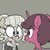 Size: 600x600 | Tagged: safe, artist:whydomenhavenipples, oc, oc only, oc:cherry blossom, oc:rem, earth pony, pony, unicorn, northern excursion, blushing, colored, glasses