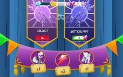 Size: 1148x720 | Tagged: safe, gameloft, screencap, photo finish, princess celestia, alicorn, earth pony, pony, g4, element of loyalty, gem