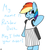 Size: 1000x1000 | Tagged: safe, artist:spritepony, rainbow dash, g4, clothes, embarrassed, female, maid, solo