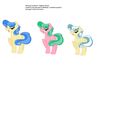 Size: 1206x1238 | Tagged: safe, sapphire shores, sapphire shores (g3), g3, g4, alternate clothes, blind bag pony, recolor, text