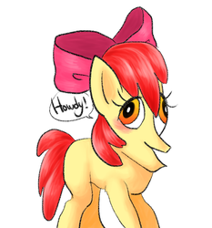 Size: 599x642 | Tagged: safe, artist:shining_dog, apple bloom, g4, female, rosek bloom, solo