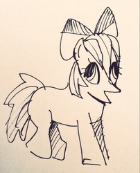 Size: 599x742 | Tagged: safe, artist:iiii_llll, apple bloom, g4, female, rosek bloom, solo