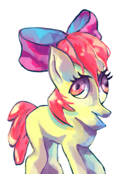 Size: 500x692 | Tagged: safe, artist:loyalty_0605, apple bloom, g4, female, rosek bloom, solo