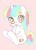 Size: 571x800 | Tagged: safe, artist:puchiko, oc, oc only, pony, unicorn, cute, female, looking at you, simple background, sitting, smiling, solo, white background