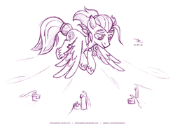 Size: 2500x1800 | Tagged: safe, artist:lookmaidrew, oc, oc only, pegasus, pony, male, sketch, stallion, wings