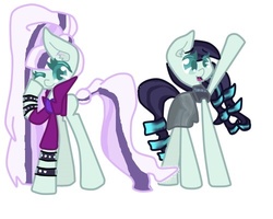 Size: 500x400 | Tagged: safe, artist:mikamiau, coloratura, g4, countess coloratura, duality, one eye closed, rara, simple background, waving, white background, wink