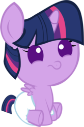 Size: 1402x2122 | Tagged: safe, artist:megarainbowdash2000, twilight sparkle, alicorn, pony, g4, age regression, baby, baby pony, babylight sparkle, diaper, diaperlight sparkle, female, foal, mare, simple background, solo, transparent background, twilight sparkle (alicorn), vector, younger