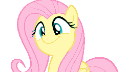 Size: 3840x2160 | Tagged: safe, screencap, fluttershy, pegasus, pony, g4, season 5, the cutie map, .svg available, 4k, animated, cute, dancing, female, flutterbob, happy, headbob, high res, mare, party soft, shyabetes, simple background, smiling, solo, transparent background, vector, vector trace, weapons-grade cute