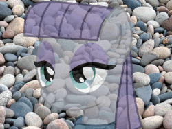 Size: 800x600 | Tagged: safe, maud pie, g4, animated, female, irl, photo, rock