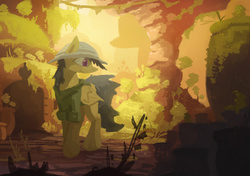 Size: 2500x1759 | Tagged: safe, artist:fuzzyfox11, daring do, g4, female, jungle, solo