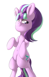 Size: 1024x1576 | Tagged: safe, artist:sourspot, starlight glimmer, pony, g4, bipedal, female, looking at you, solo